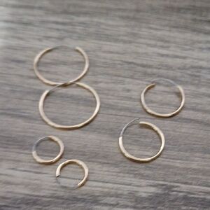 Elegant Gold Hoop Earrings Set